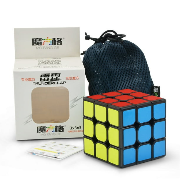 Speed Cube Bullfigh New QiYi Thunderclap 3x3 Rubik's Cube 3x3x3 MoFangGe Black